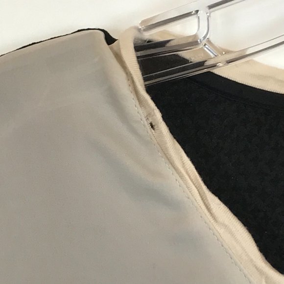 Maison Scotch Skull Feather Print Mixed Media Top - Picture 4 of 5